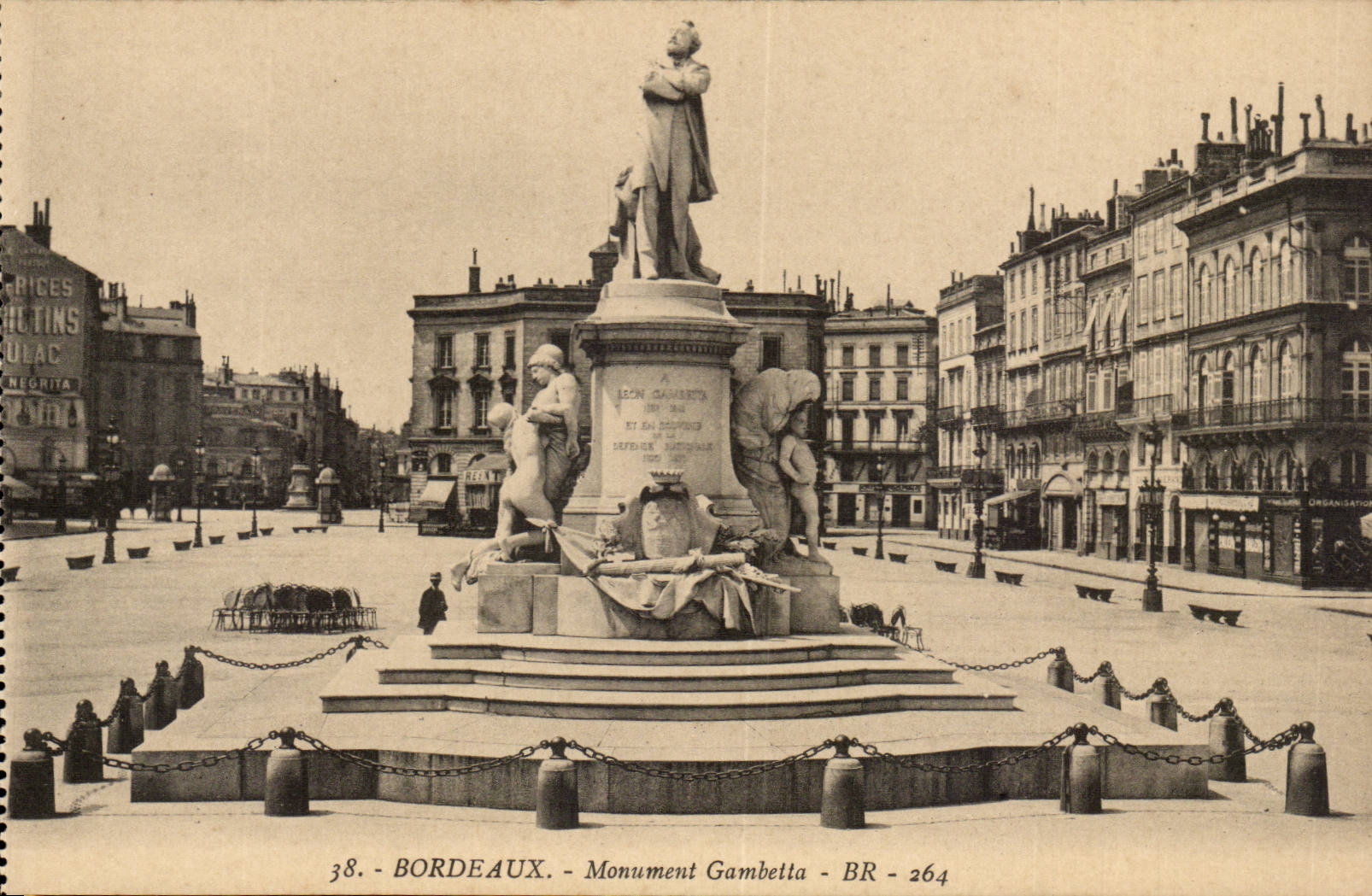 Bordeaux CPA Gambetta Monument