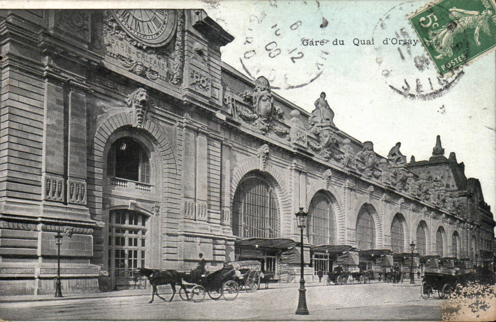 Paris CPA Parks quay of Orsay