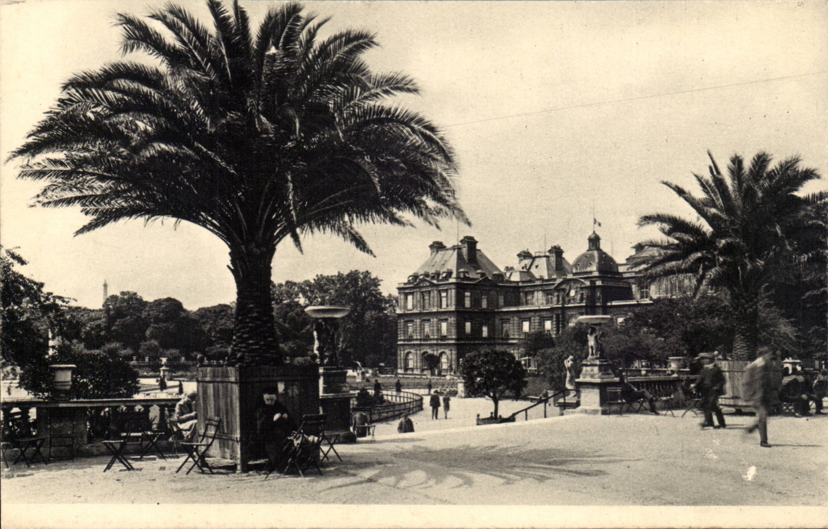 Paris CPA Palate of the Senate and Garden of Luxembourg