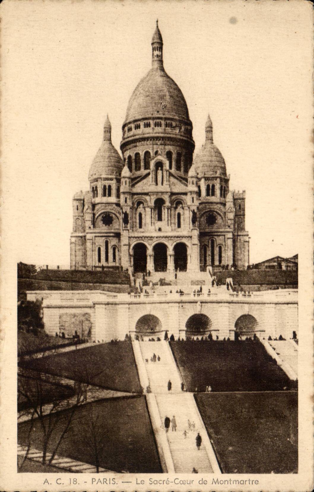 Paris CPA Sacre Coeur de Montmartre