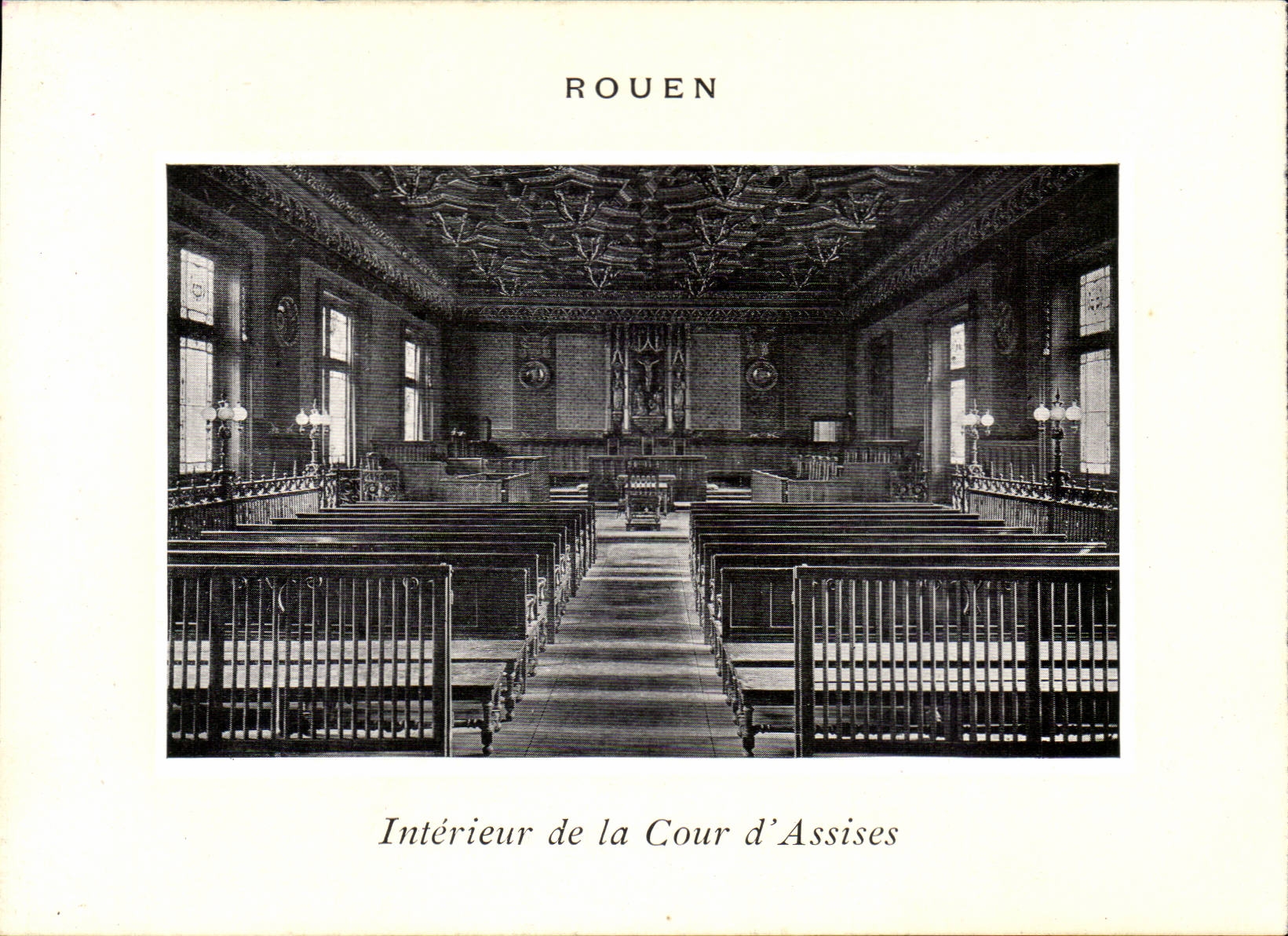 Interior Rouen CPA of the Court of Assizes (justice)
