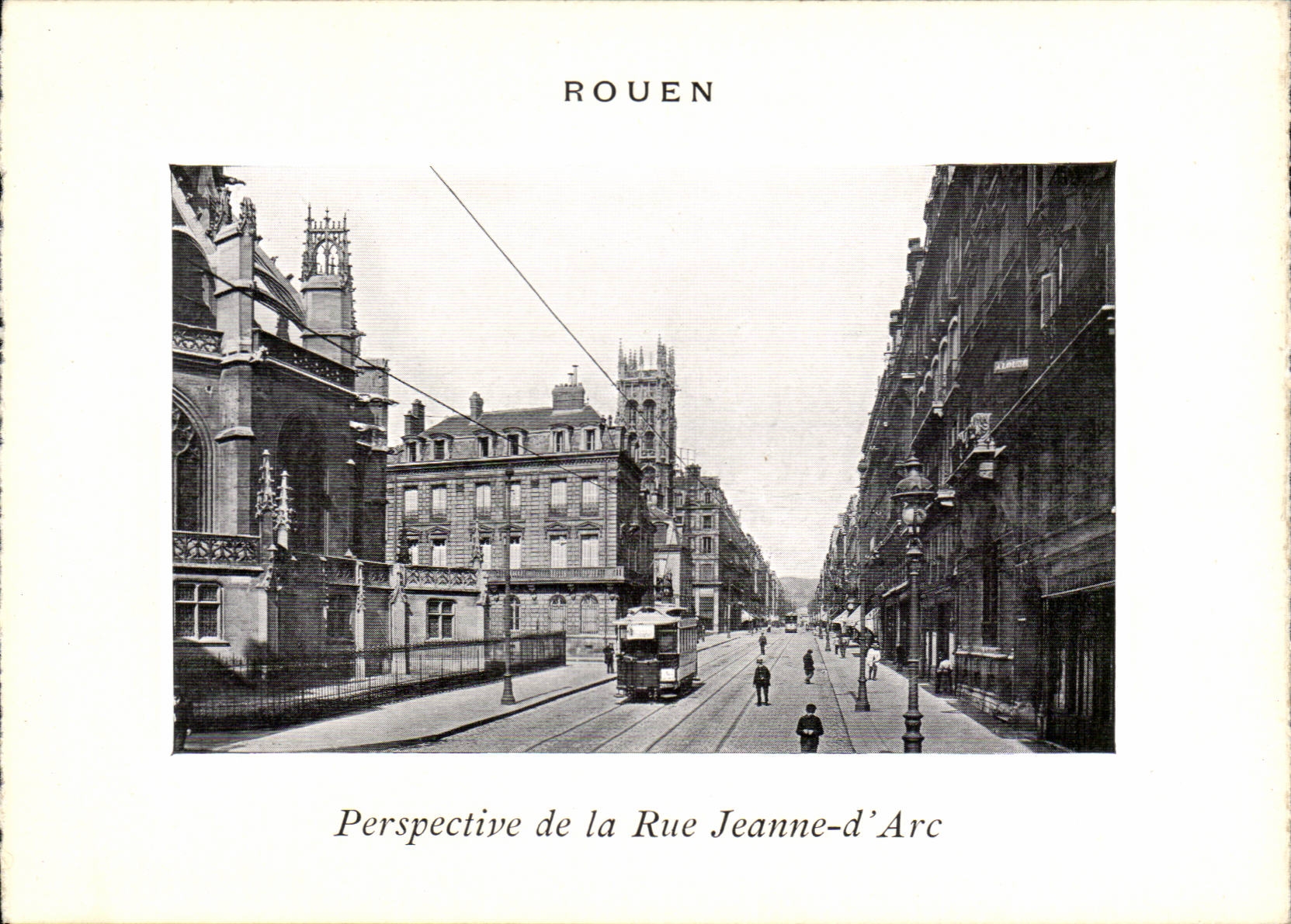 Rouen CPA View of the street Jeanne of arc