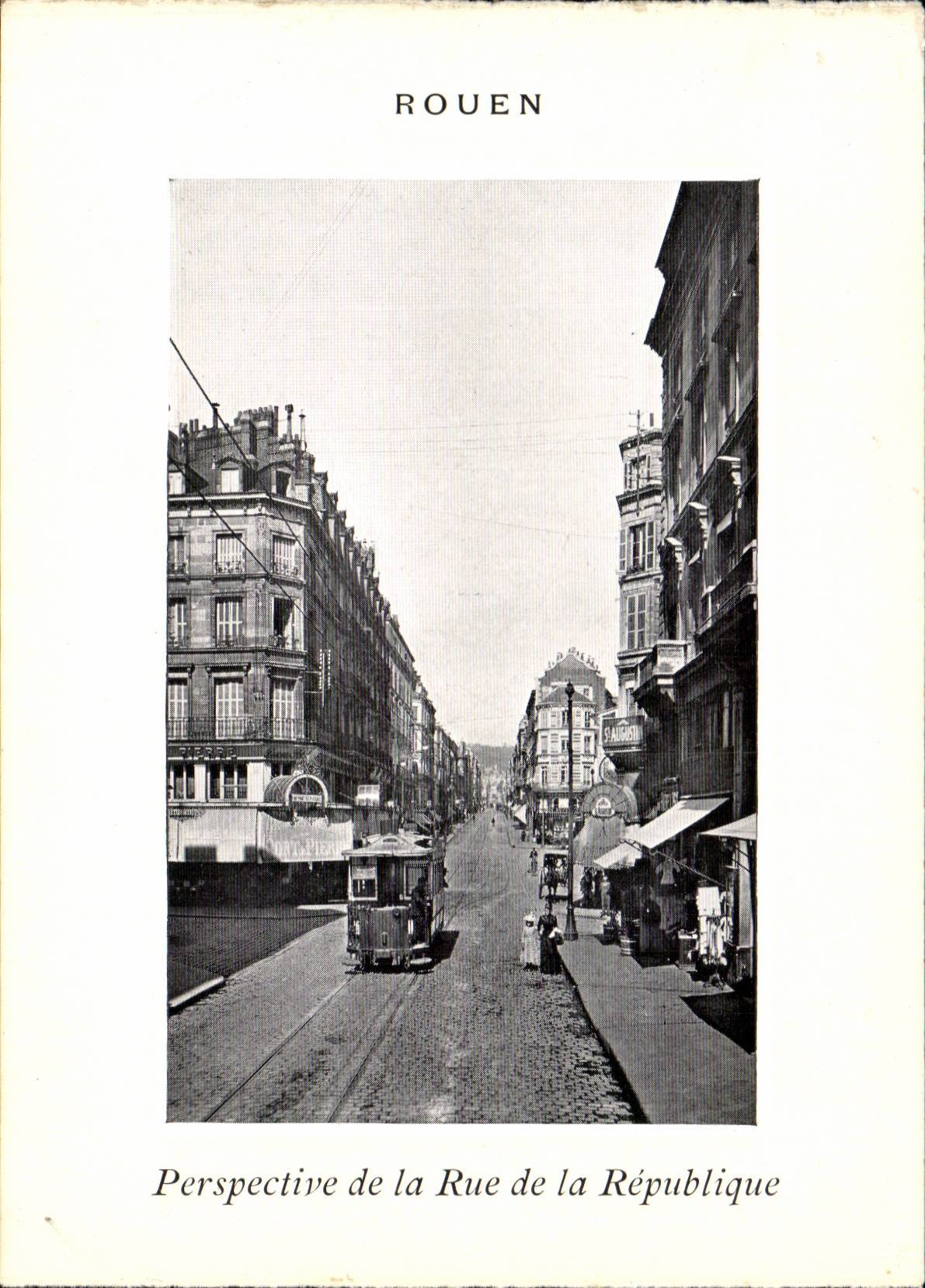 Rouen CPA View of the street of the Republic