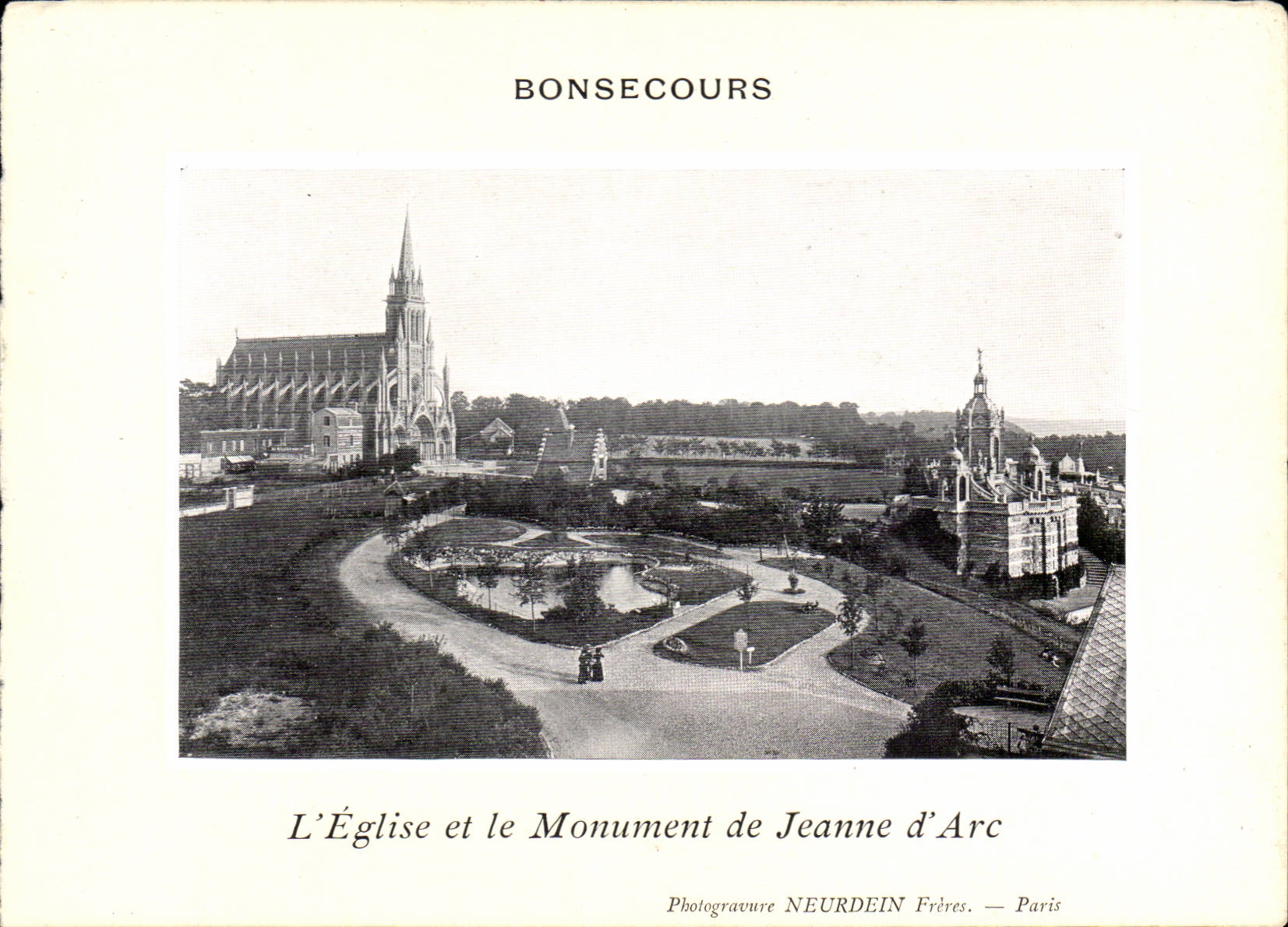 Rouen CPA the church and the monument of Jeanne of arc