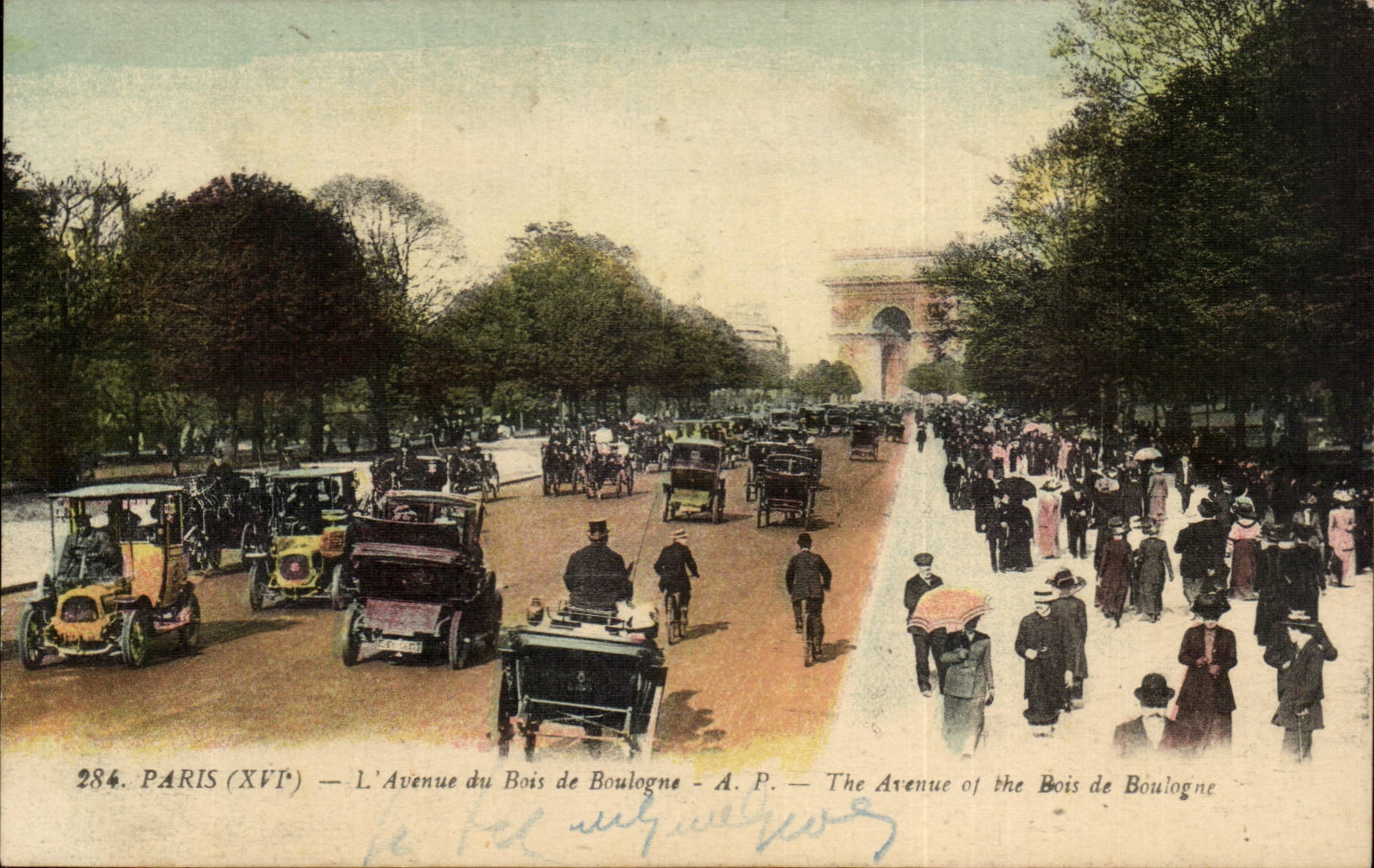 Paris CPA L'avenue du Bois de Boulogne