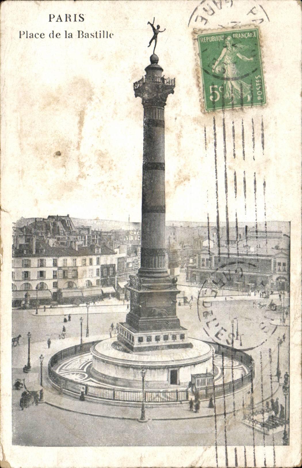 Paris CPA Places Bastille