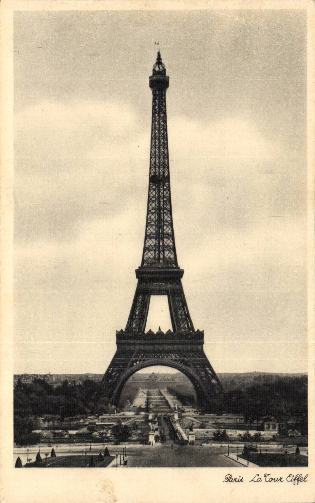 Paris CPA the Eiffel Tower