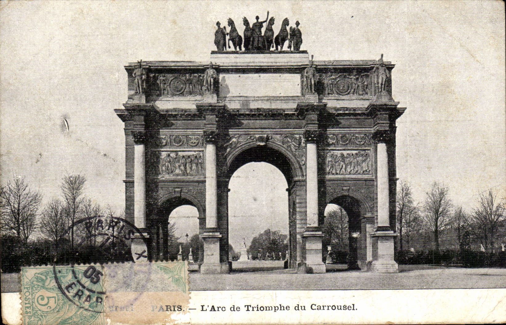 Paris CPA Arc de triomphe du carrousel (Louvre)