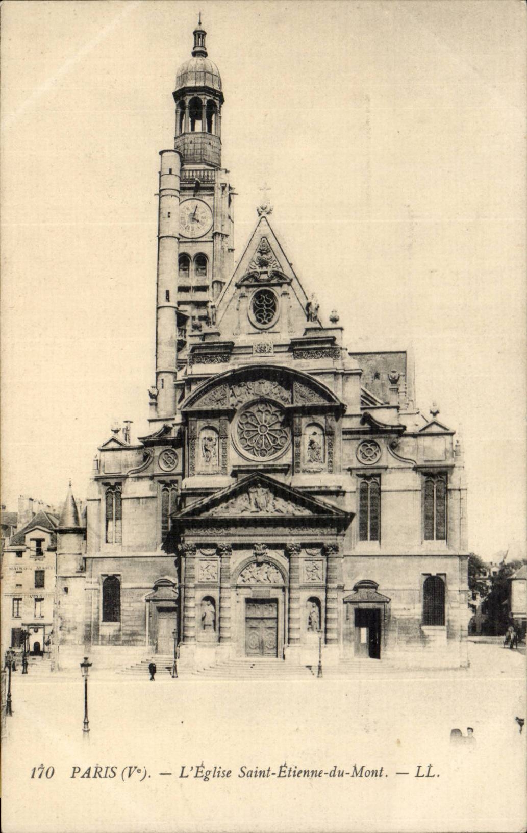 Paris CPA Church Saint Etienne of the Mount