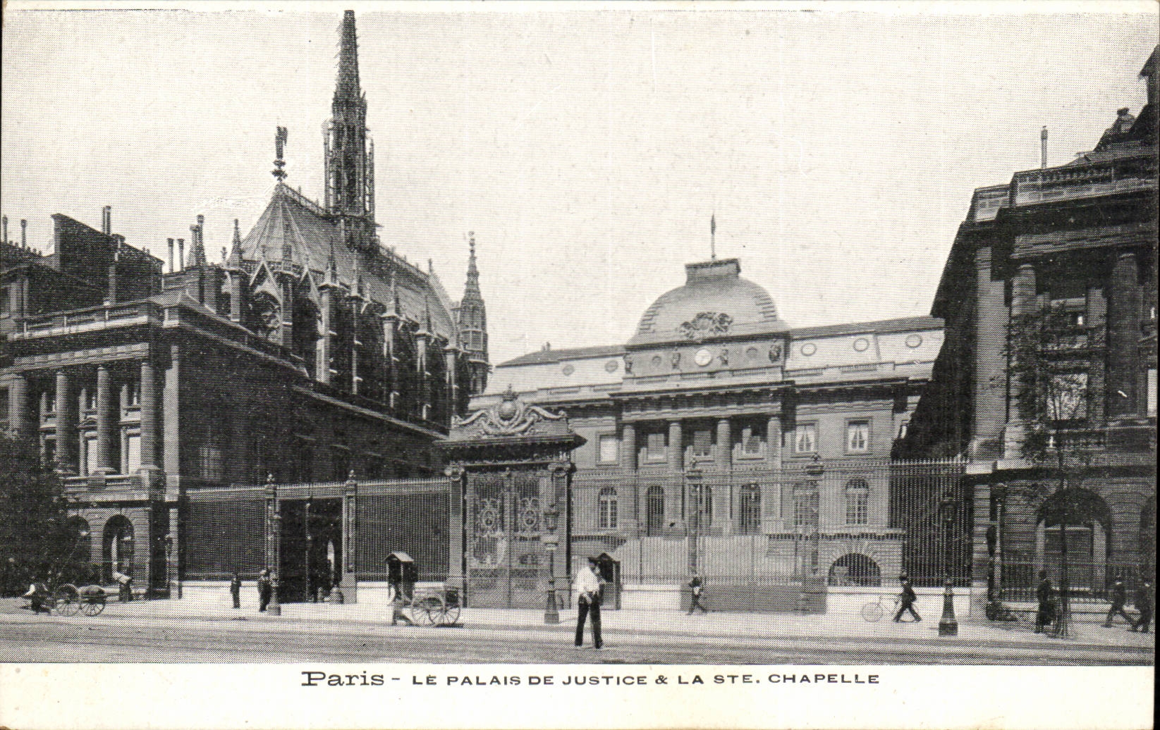 Paris CPA Palais de justice et la Sainte Chapelle