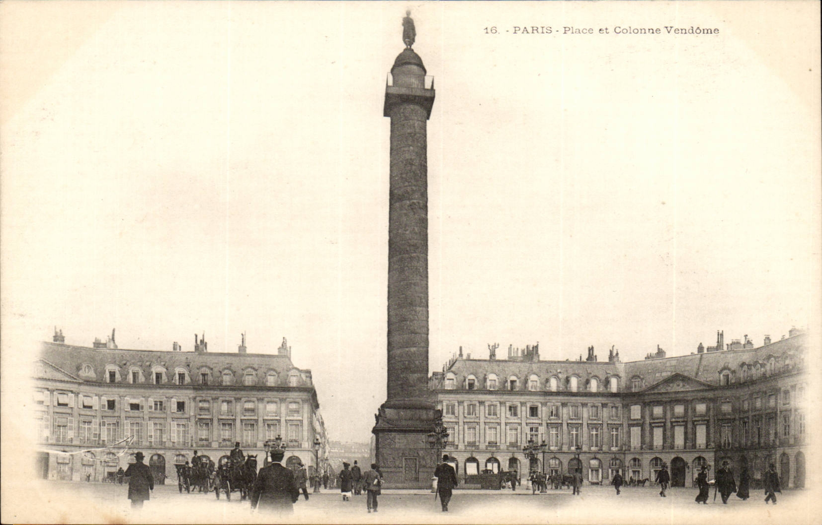 Paris CPA Places and Vendome column