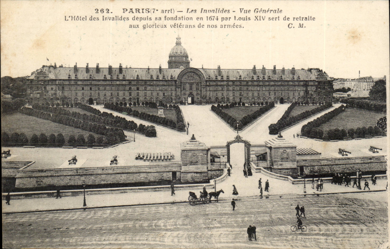 Paris CPA Invalides View