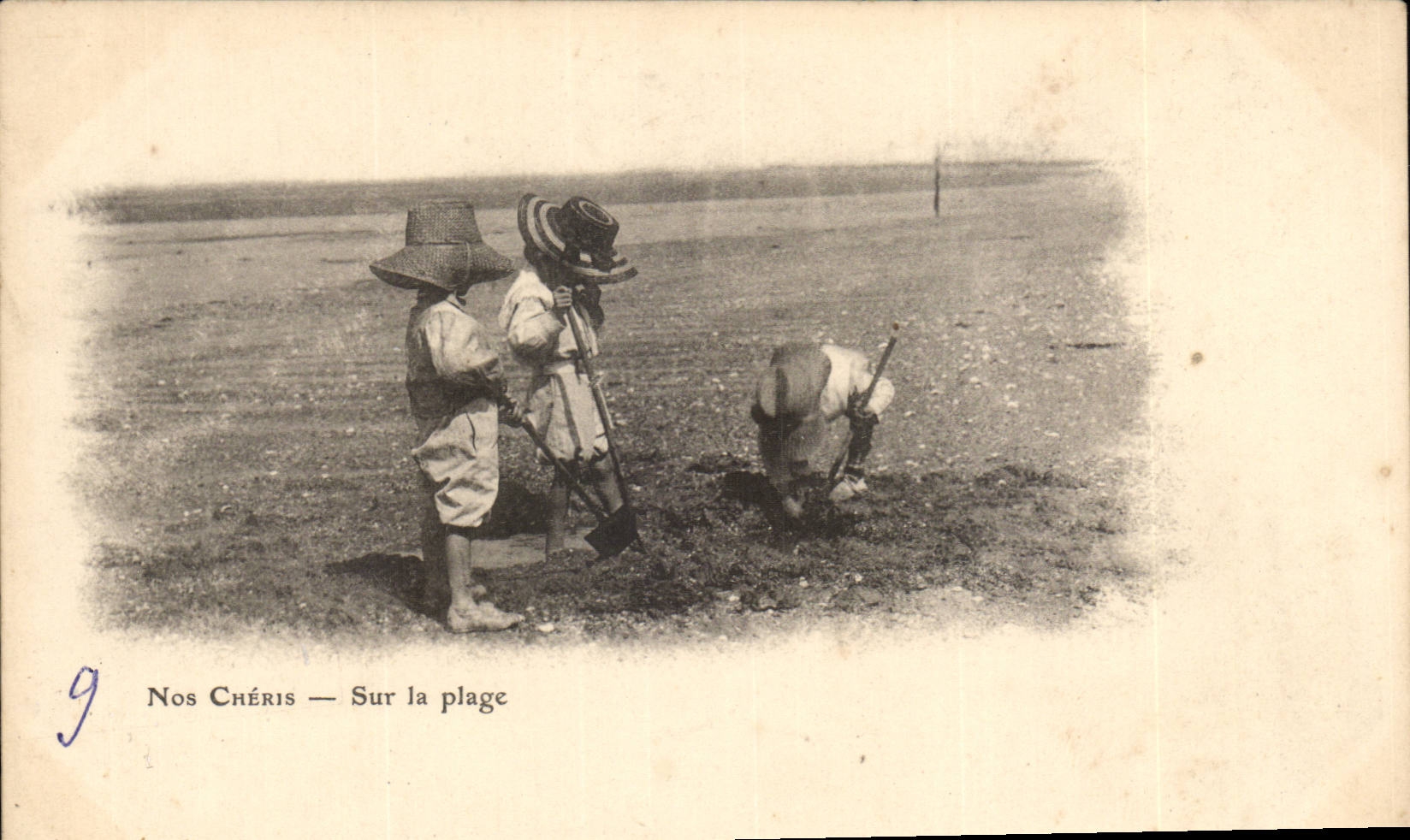 CPA Our darlings On the beach (children)