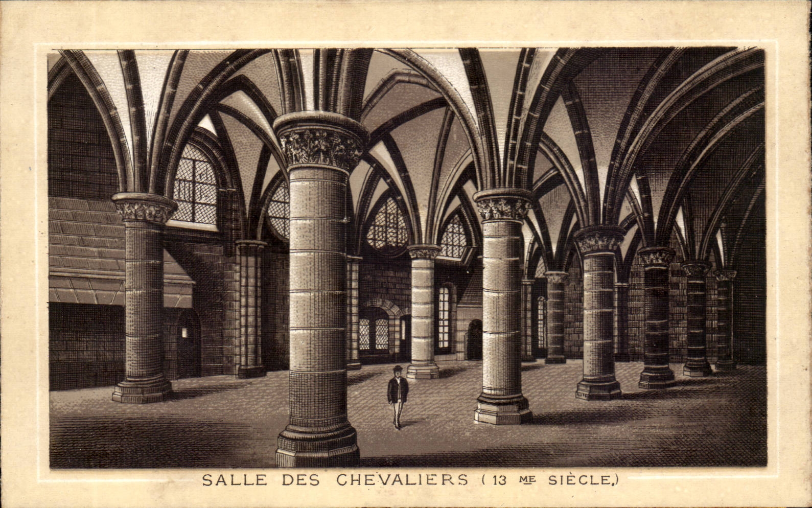 CPA Mont Saint Michel Room of the knights (13th)