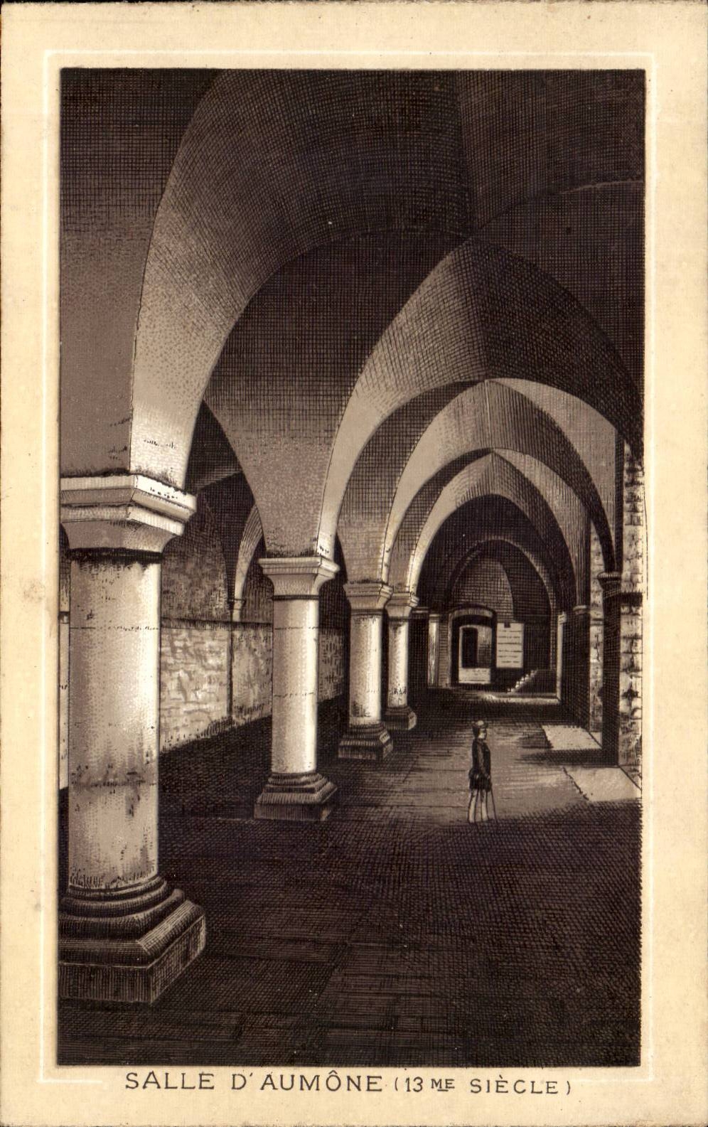 CPA Mont Saint Michel Room of alms (13th)