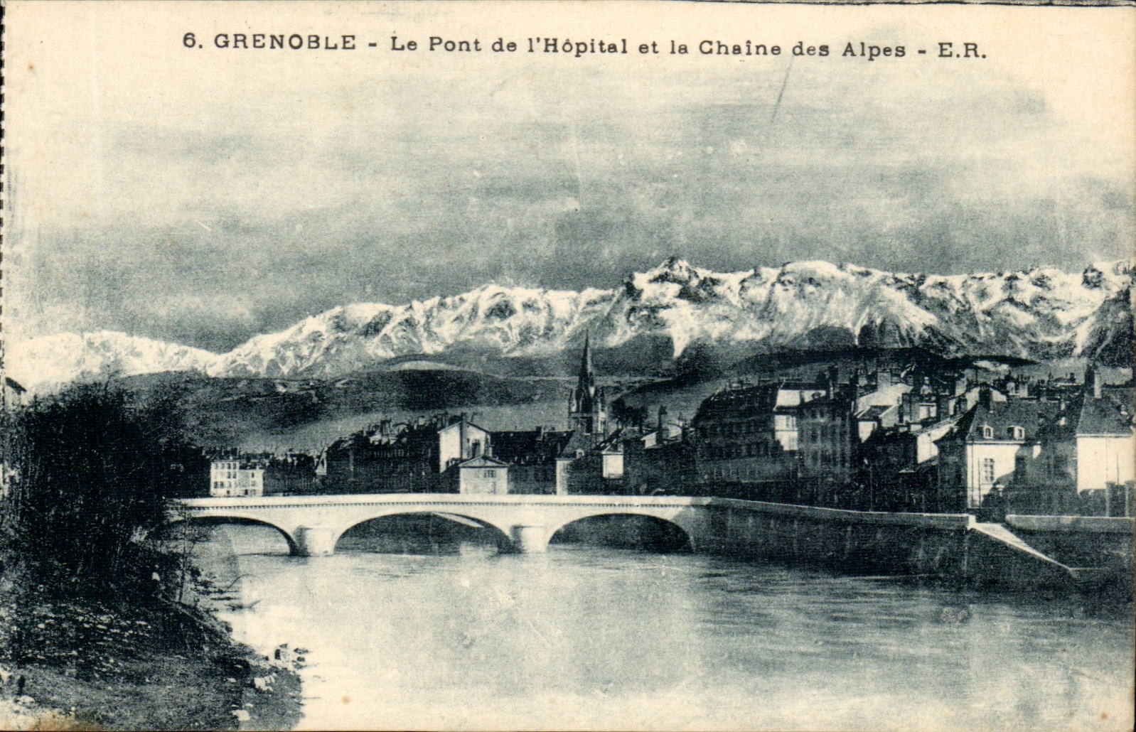 Grenoble CPA die Brucke des Krankenhauses und der alpinen Strecke