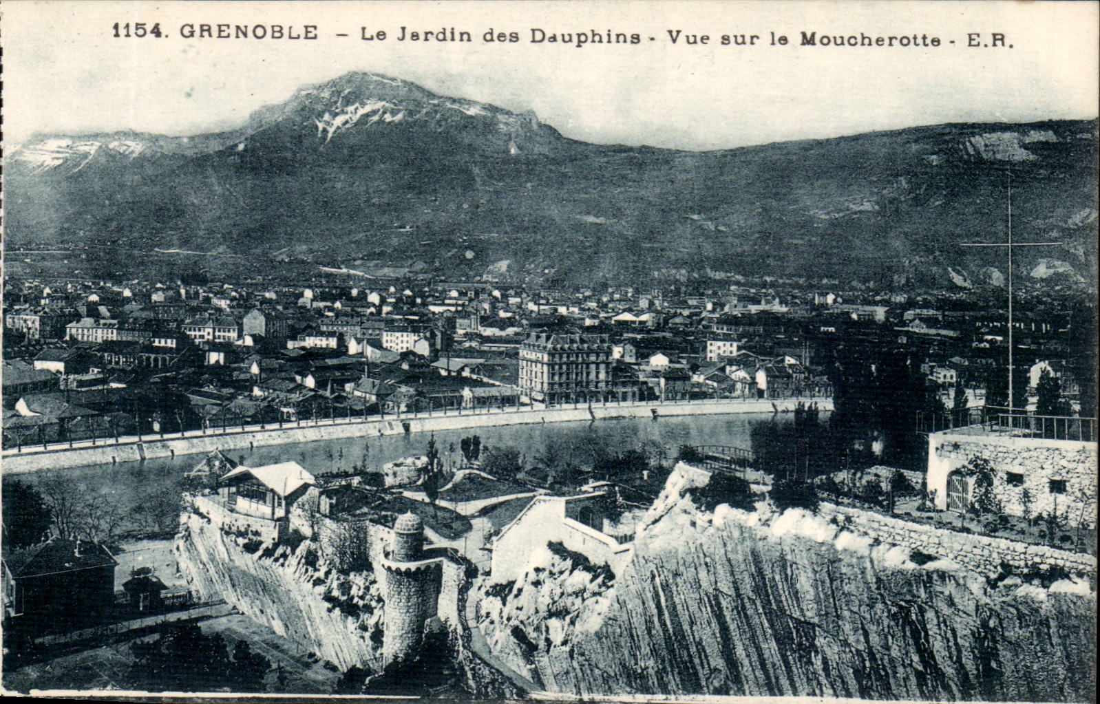 Grenoble CPA der Garten der Delphine gesehen auf Moucherotte