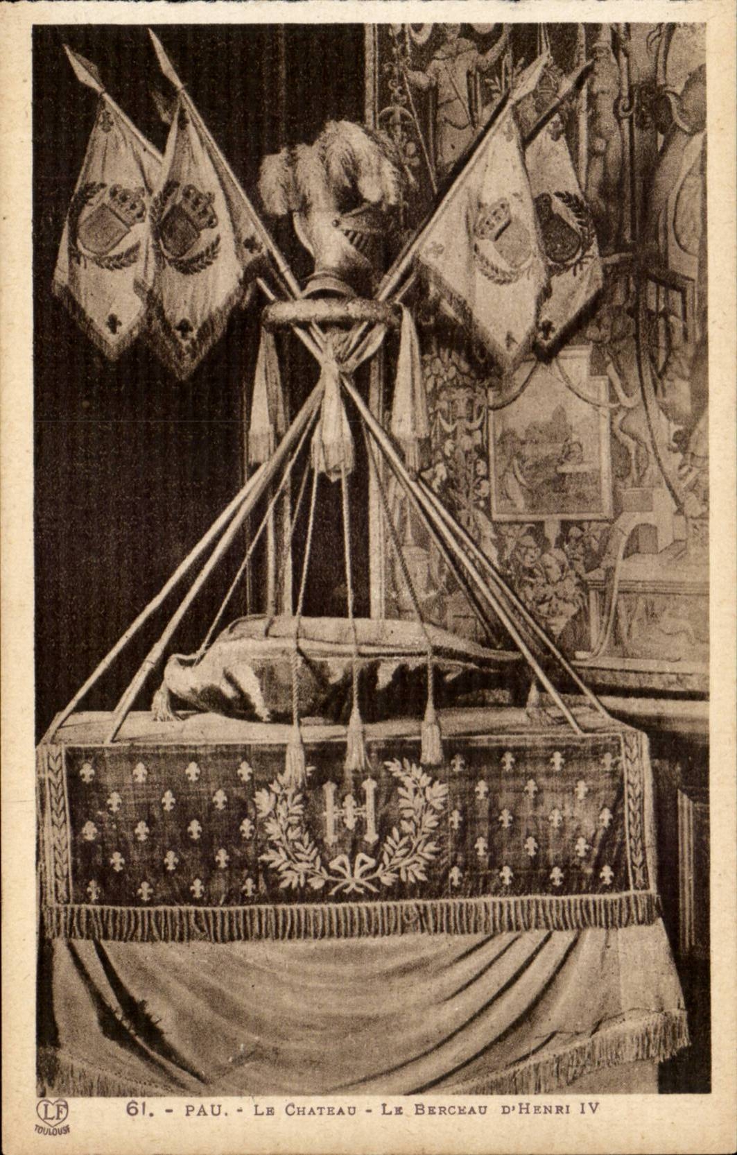 Pau CPA the castle Henri IV Tapestry of the Goblins the cradle D Henri IV