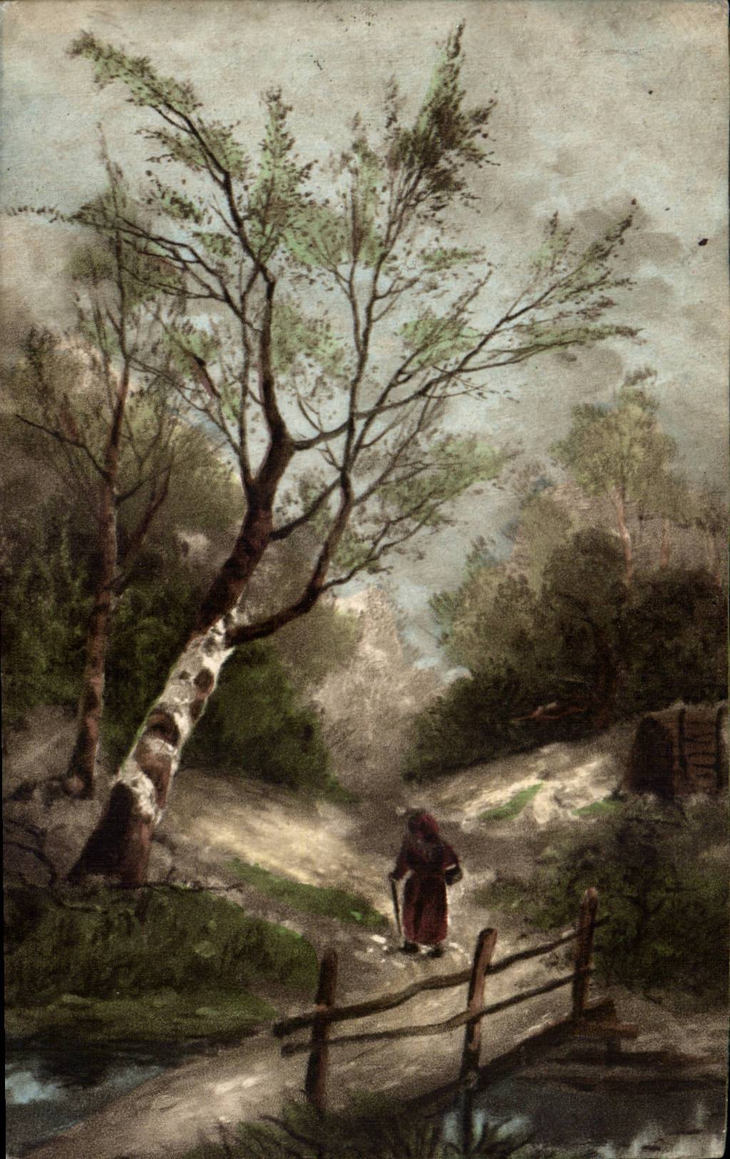 CPA Fantaisie Paysage