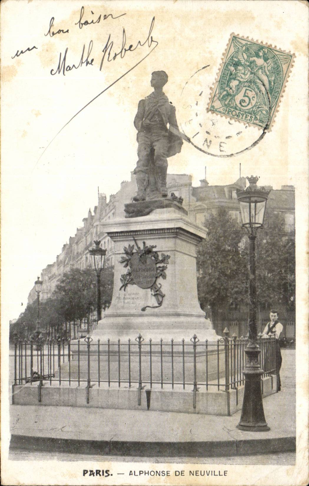 Paris CPA Alphonse de Neuville