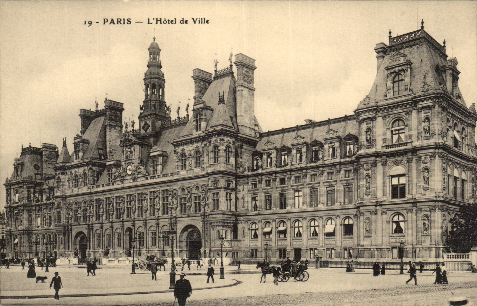 Paris CPA L'hotel de ville 