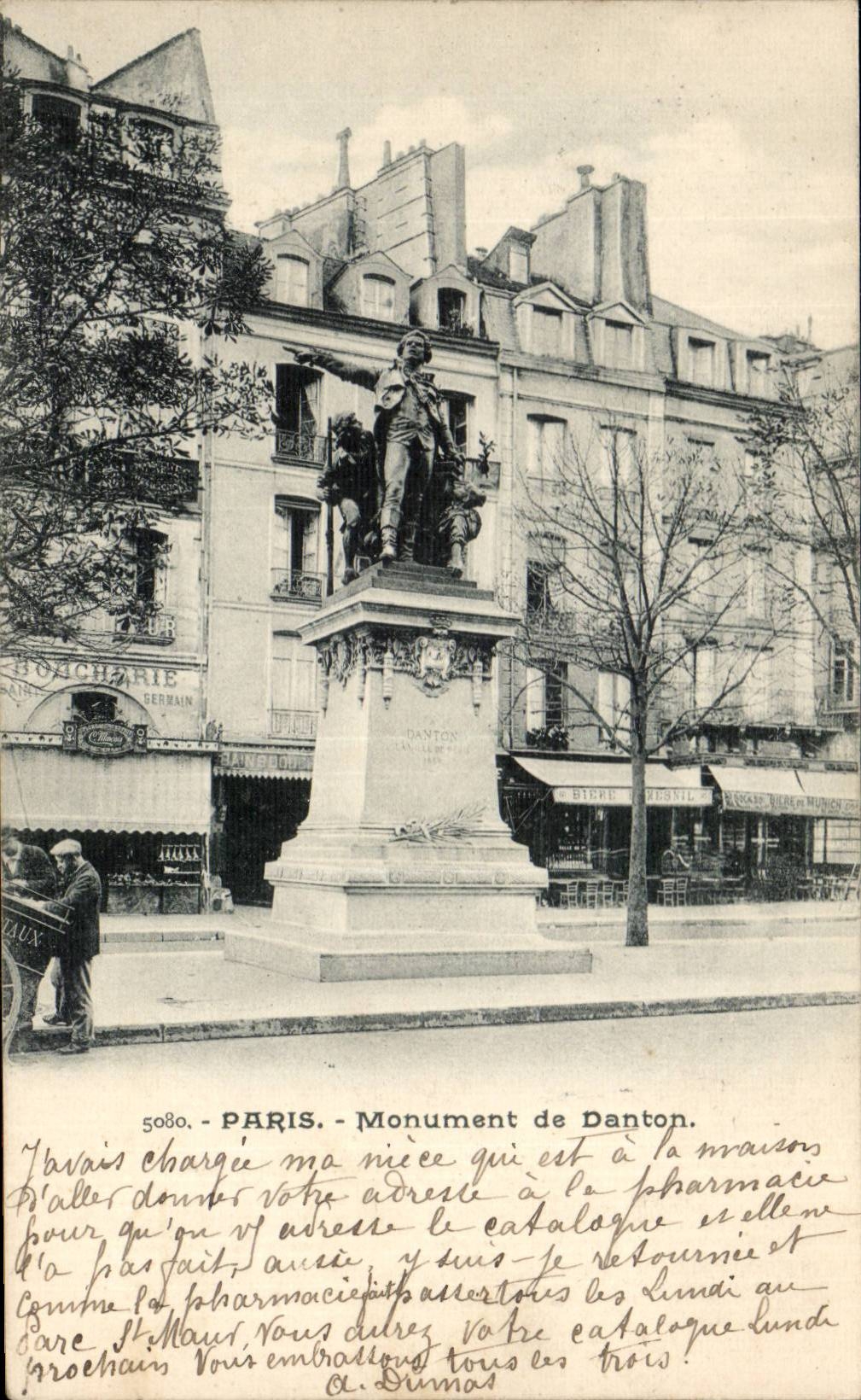 Paris CPA monument de Danton