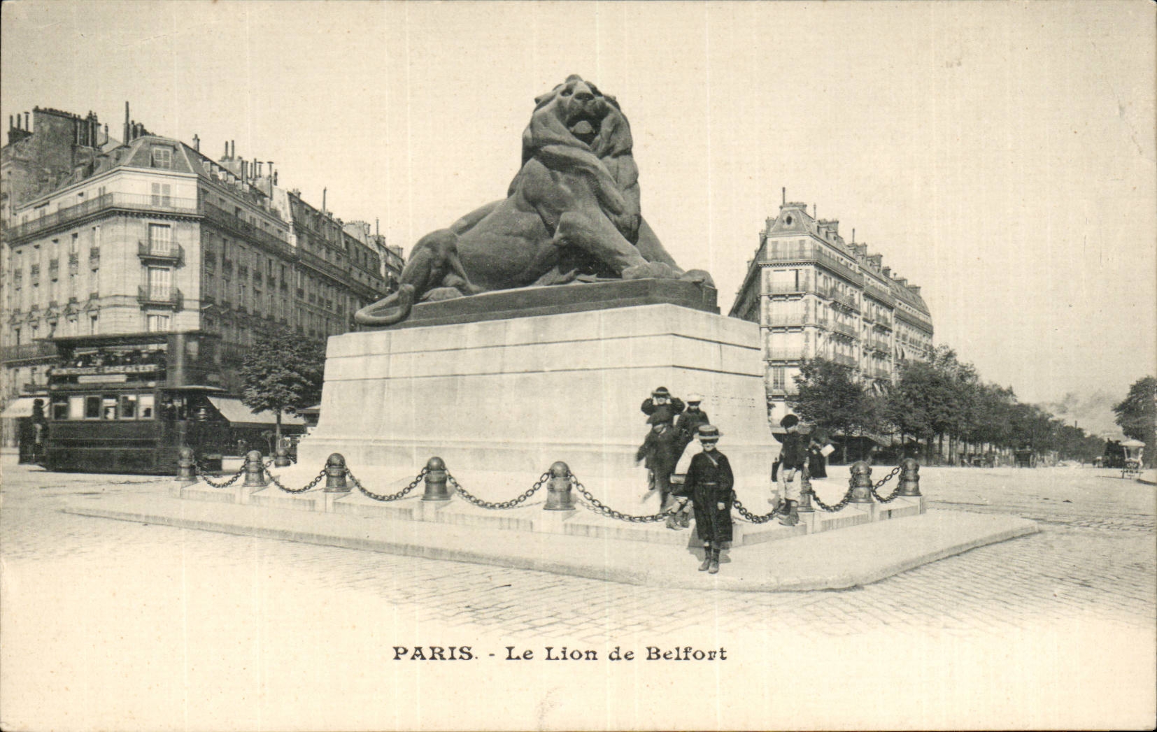 Paris CPA the lion of Belfort