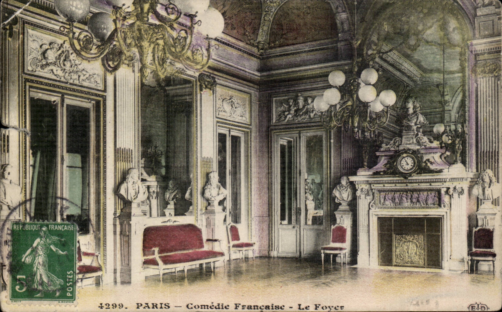 Paris CPA French Comedy the hearth