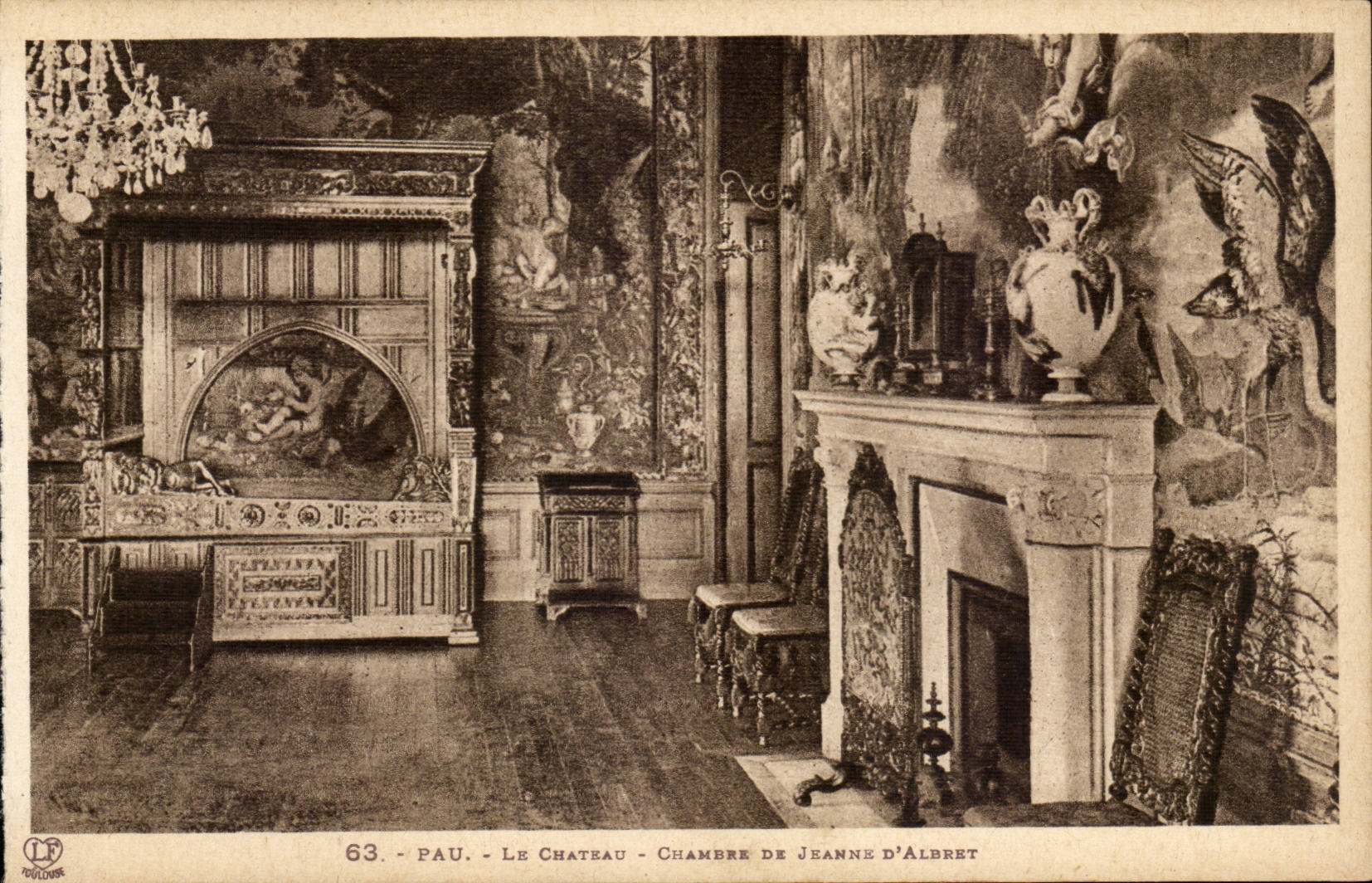 Pau CPA the castle of Henri IV Room of Jeanne d' Albert