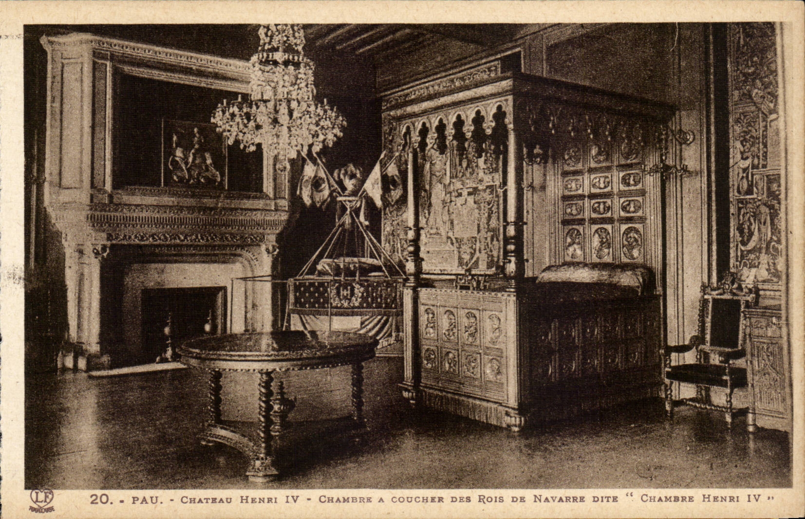 Pau CPA the castle of Henri IV Room has to lay down kings de Navarre known as room Henri IV
