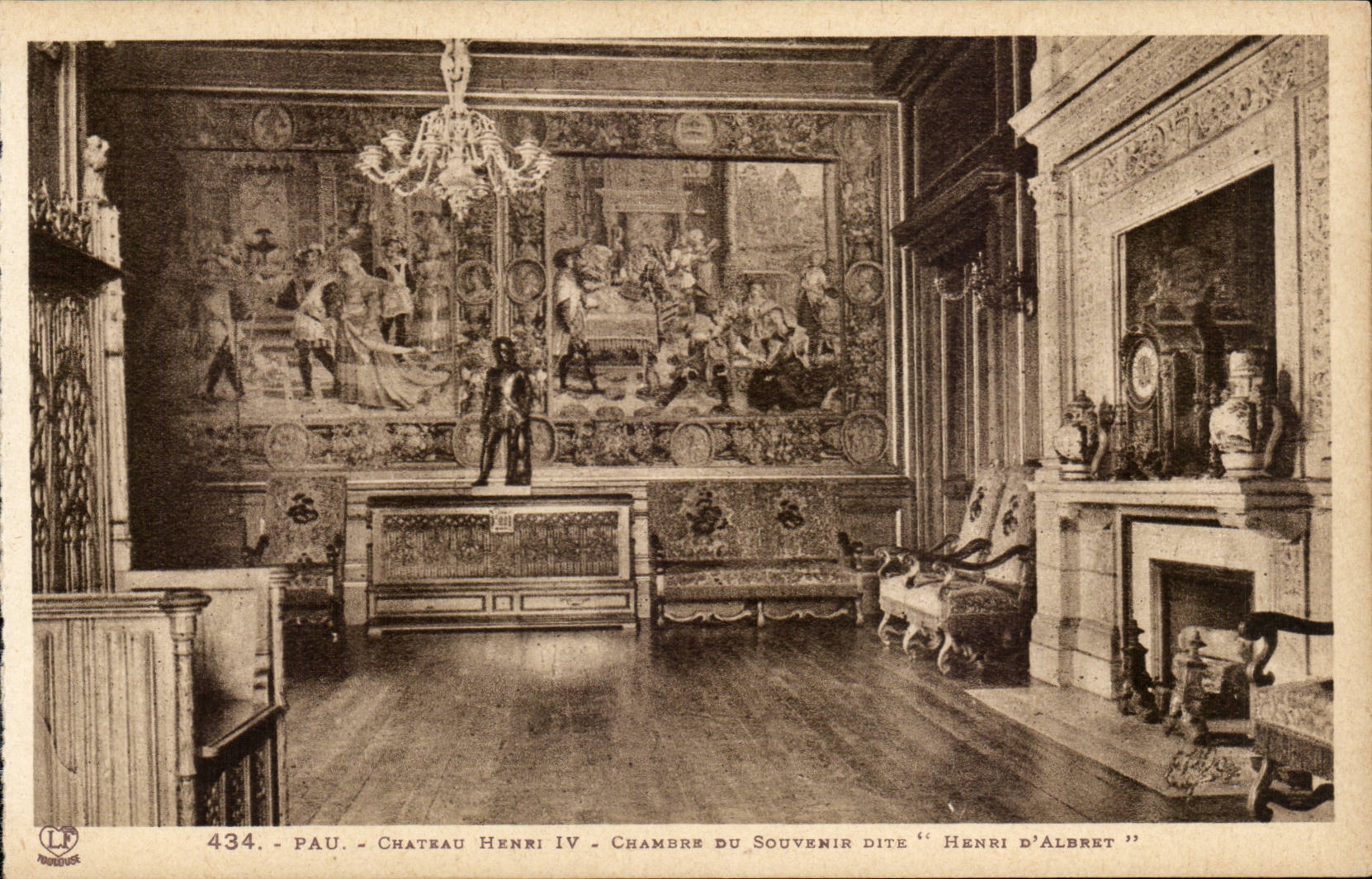 Pau CPA the castle of Henri IV Room of the sovereign known as Henri d' Albert