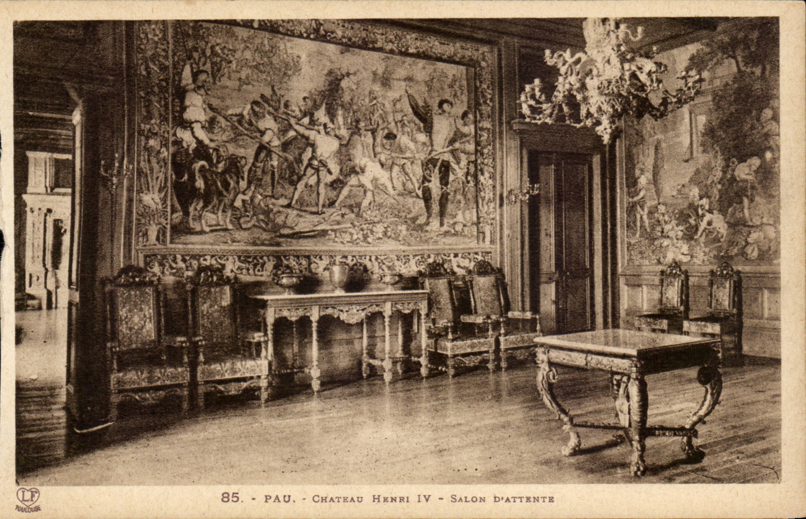 Pau CPA the castle of Henri IV Waiting room