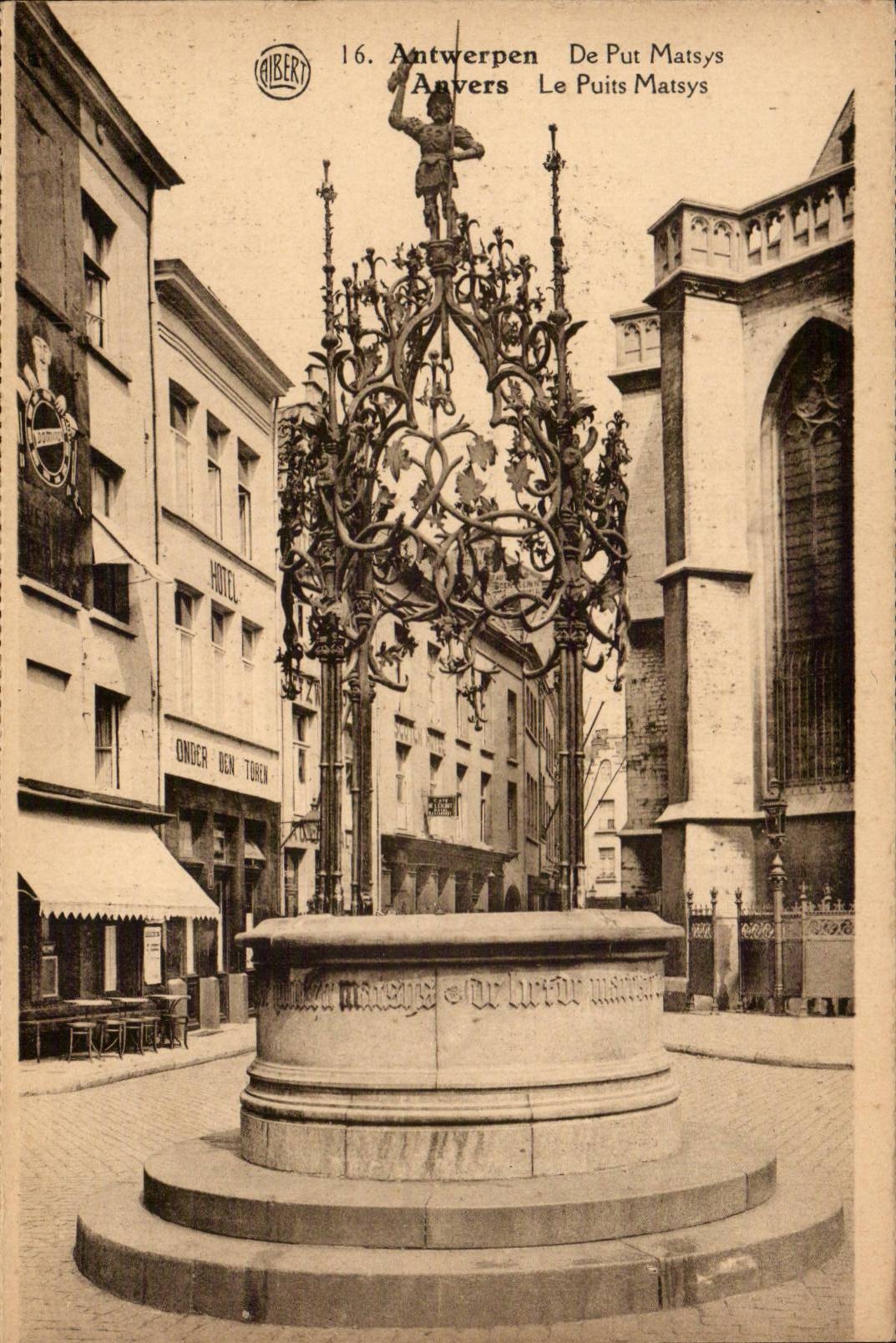 Belgien Belgie Antwerpen CPA der Matsys Brunnen