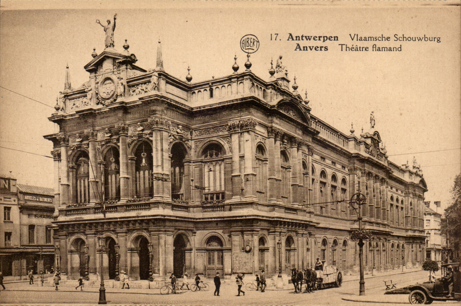 Flamen-Theater Belgien-Belgie Antwerpen CPA