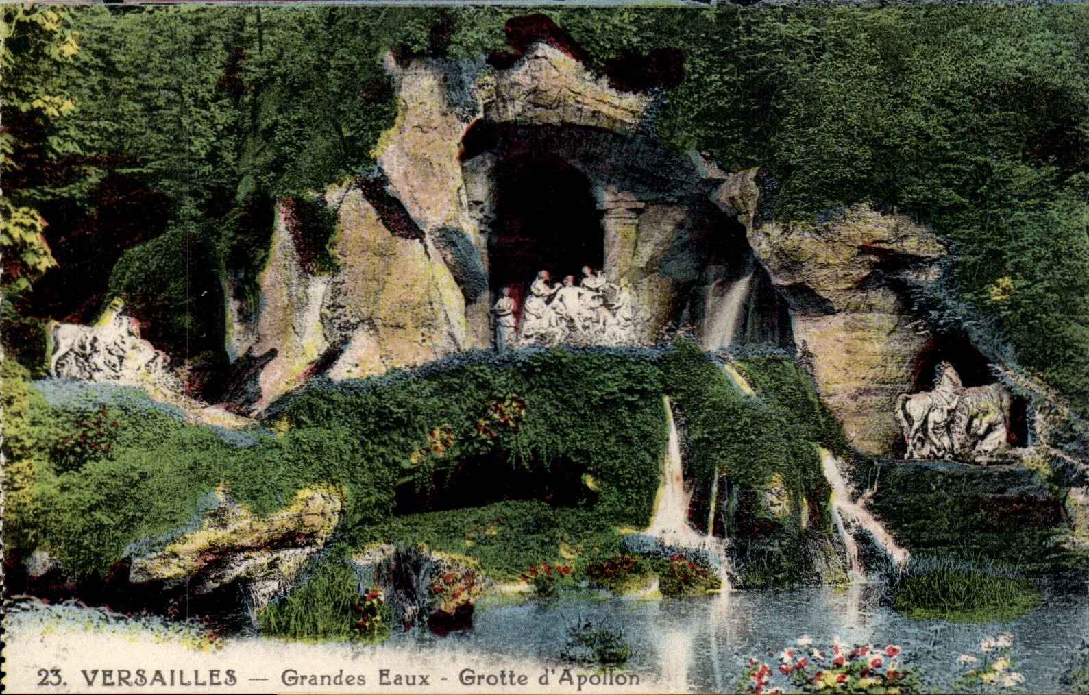 Versailles CPA the castle Large water Cave of Apollo