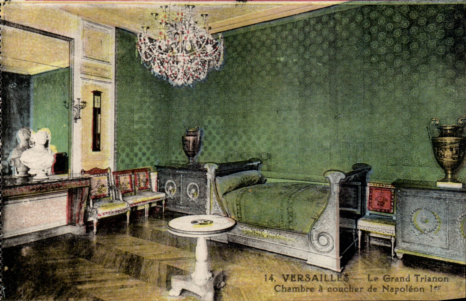 Versailles CPA the castle large the trianon Chambre has to sleep of Napoleon 1st