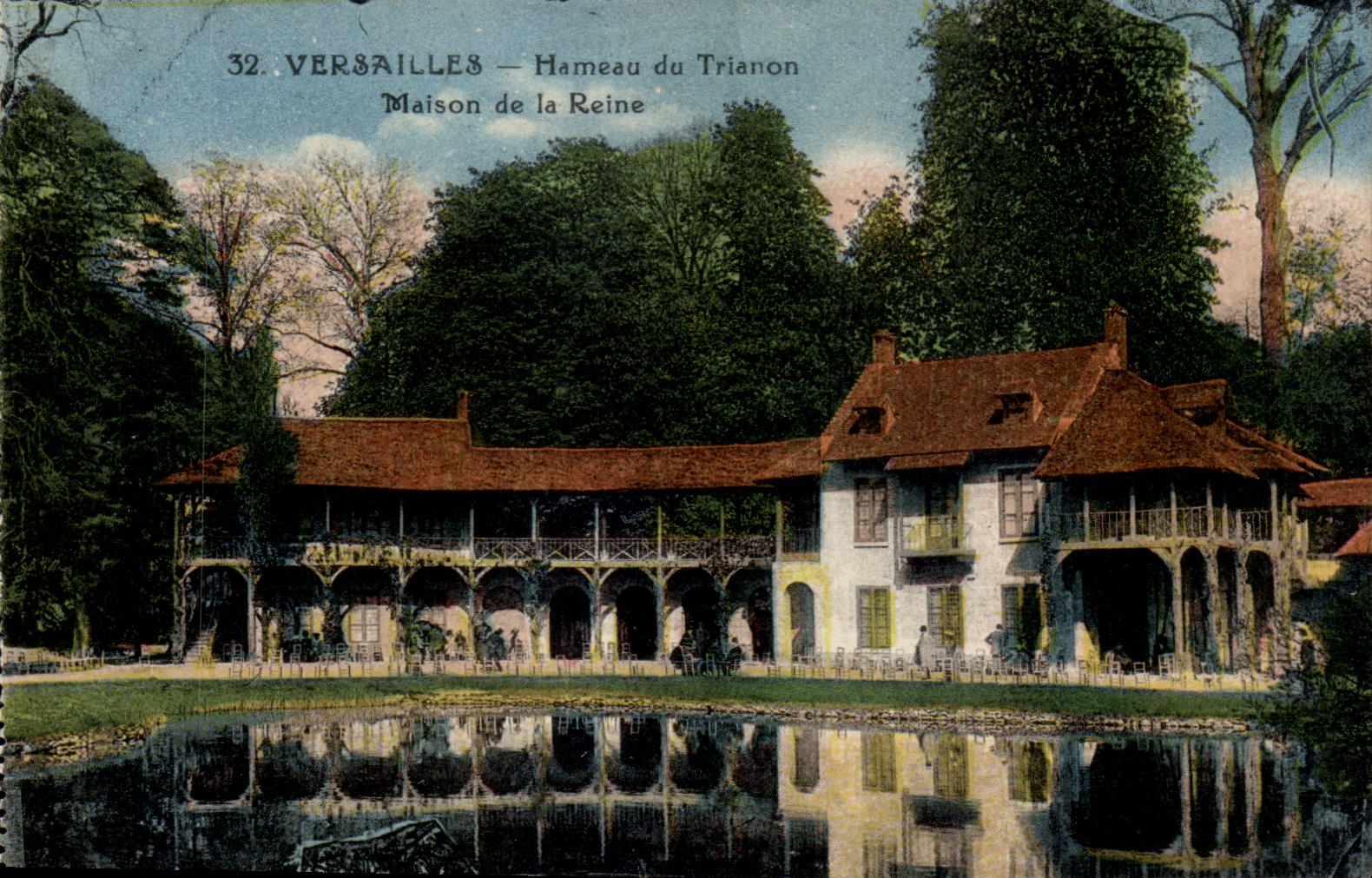 Versailles CPA the castle Hamlet of Trianon House of the Queen