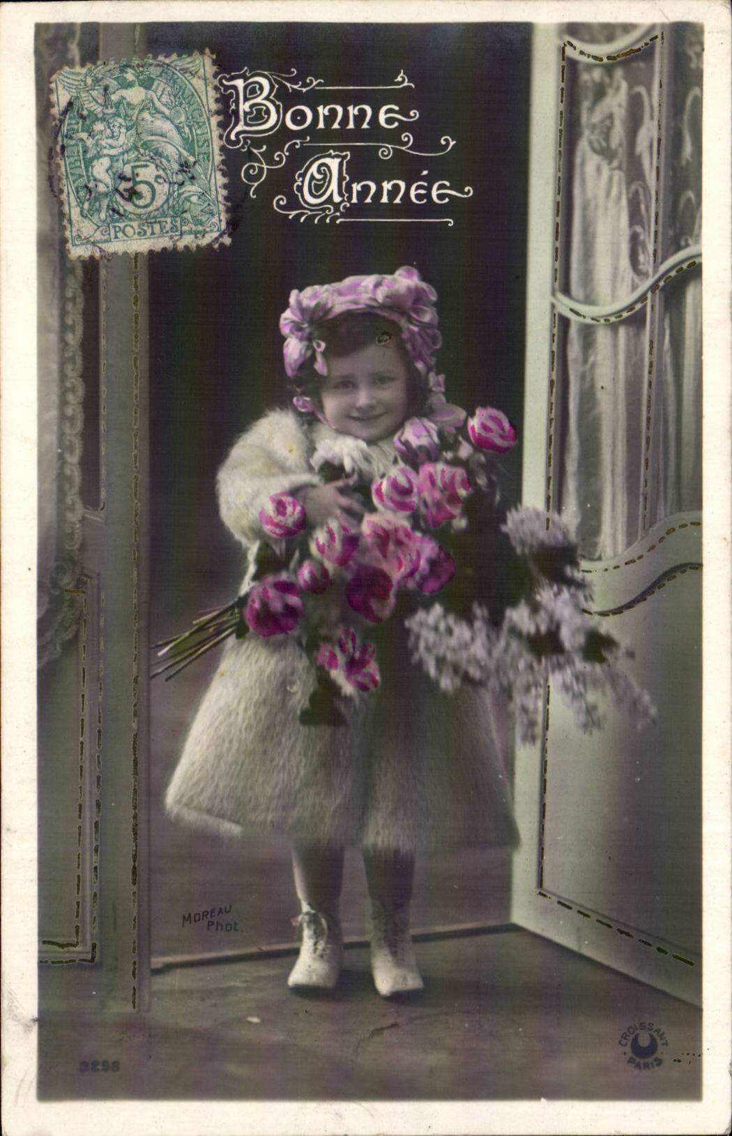 CPA Fantaisie Enfant Bonne annee