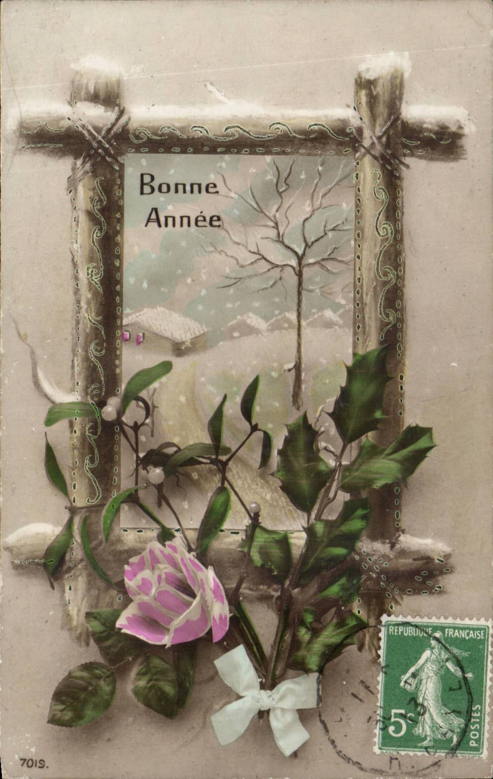 CPA Fantaisie Bonne annee 