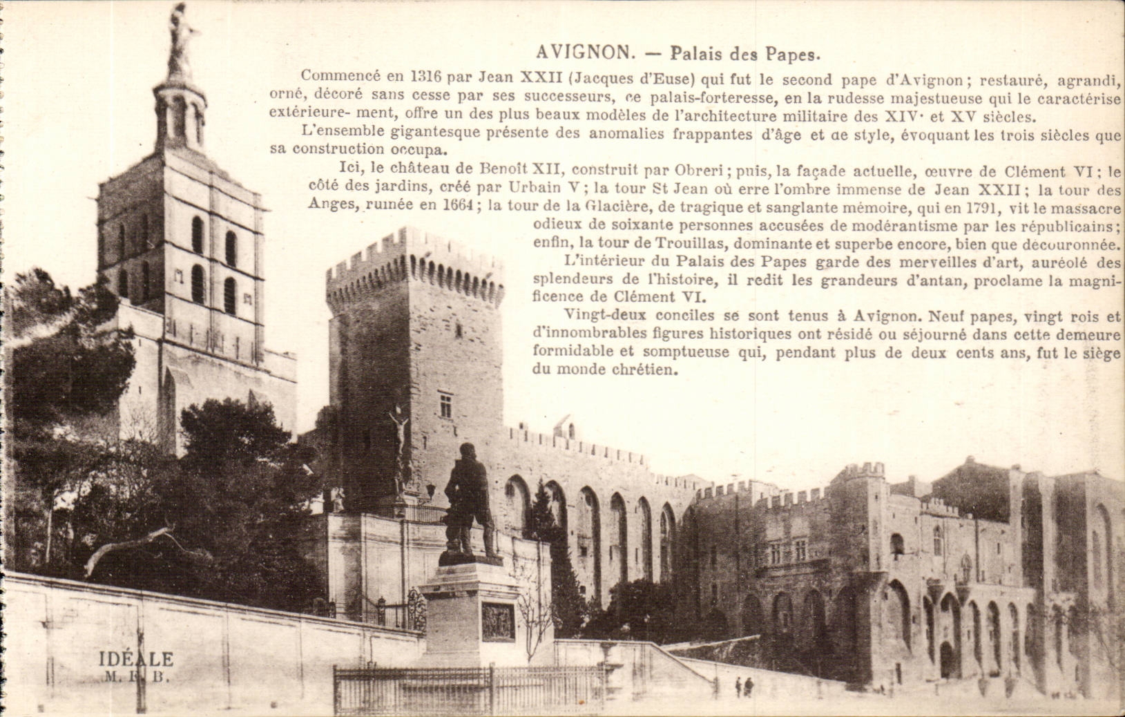Gaumen Avignon-CPA der Papste