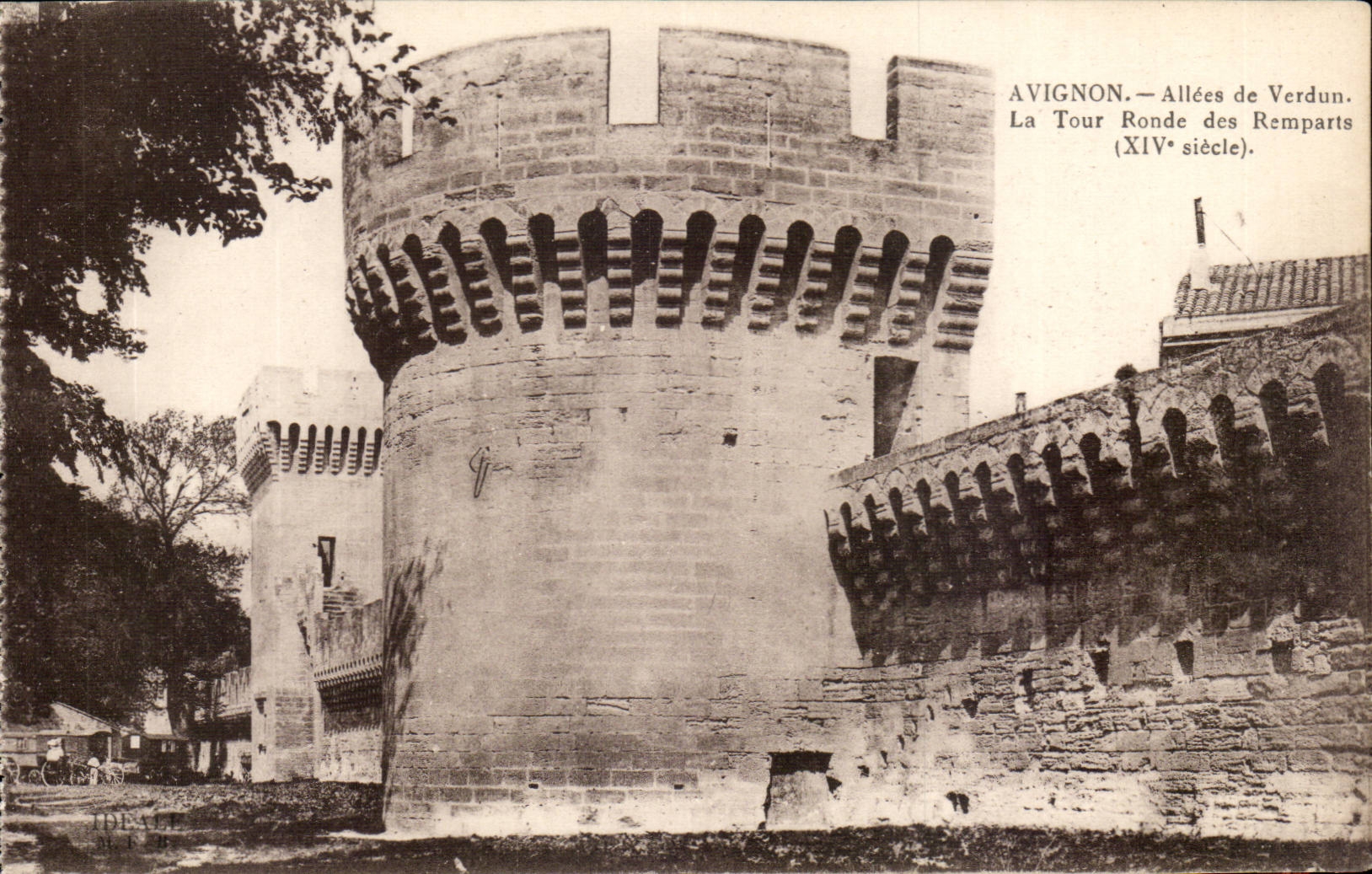 Gegangener Avignon CPA von Verdun der runde Aufsatz der Wande (14)