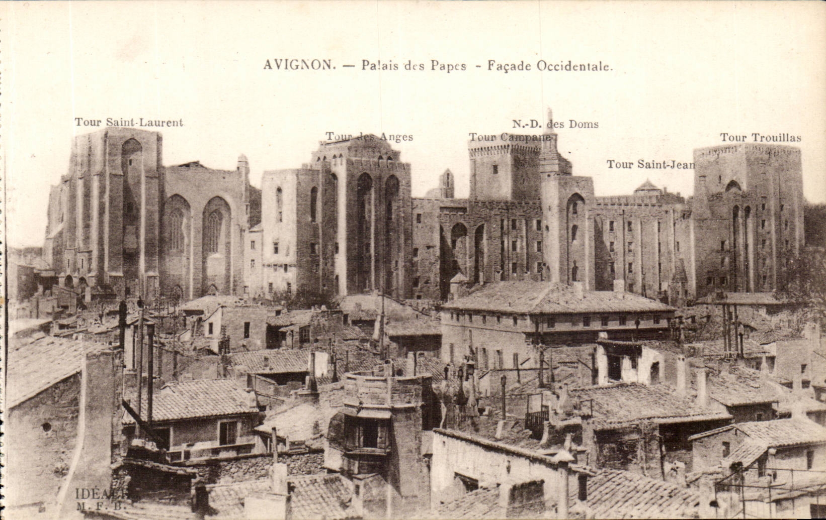 Gaumen Avignon-CPA der Papste westliche Front