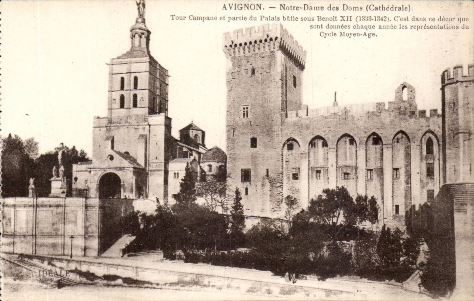 Gaumen Avignon-CPA der Notre Damepapste von Doms (Kathedrale)