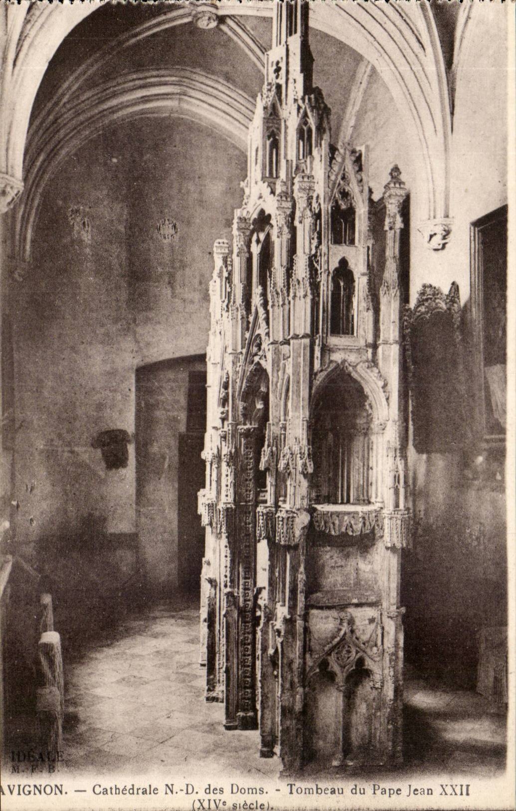 Gaumen Avignon-CPA des Papste Kathedrale Nd des Doms Grabs vom Pope Jean XXII (14)