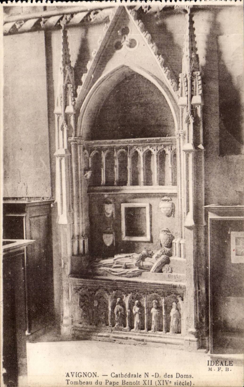 Gaumen Avignon-CPA des Papste Kathedrale Nd des Doms Grabs vom Pope Benoit XII (14)