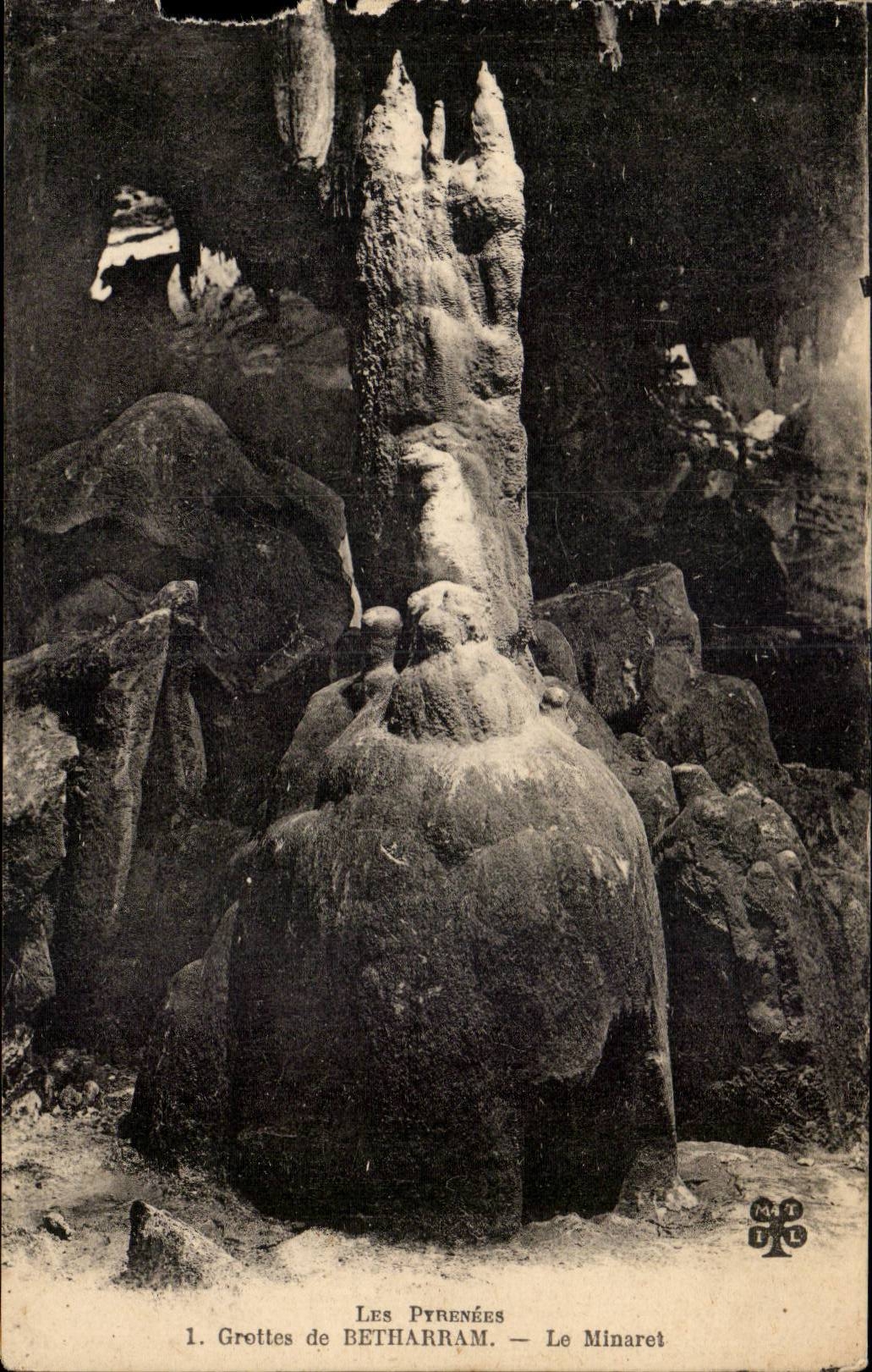 Hohlen von Betharram CPA das Minarett