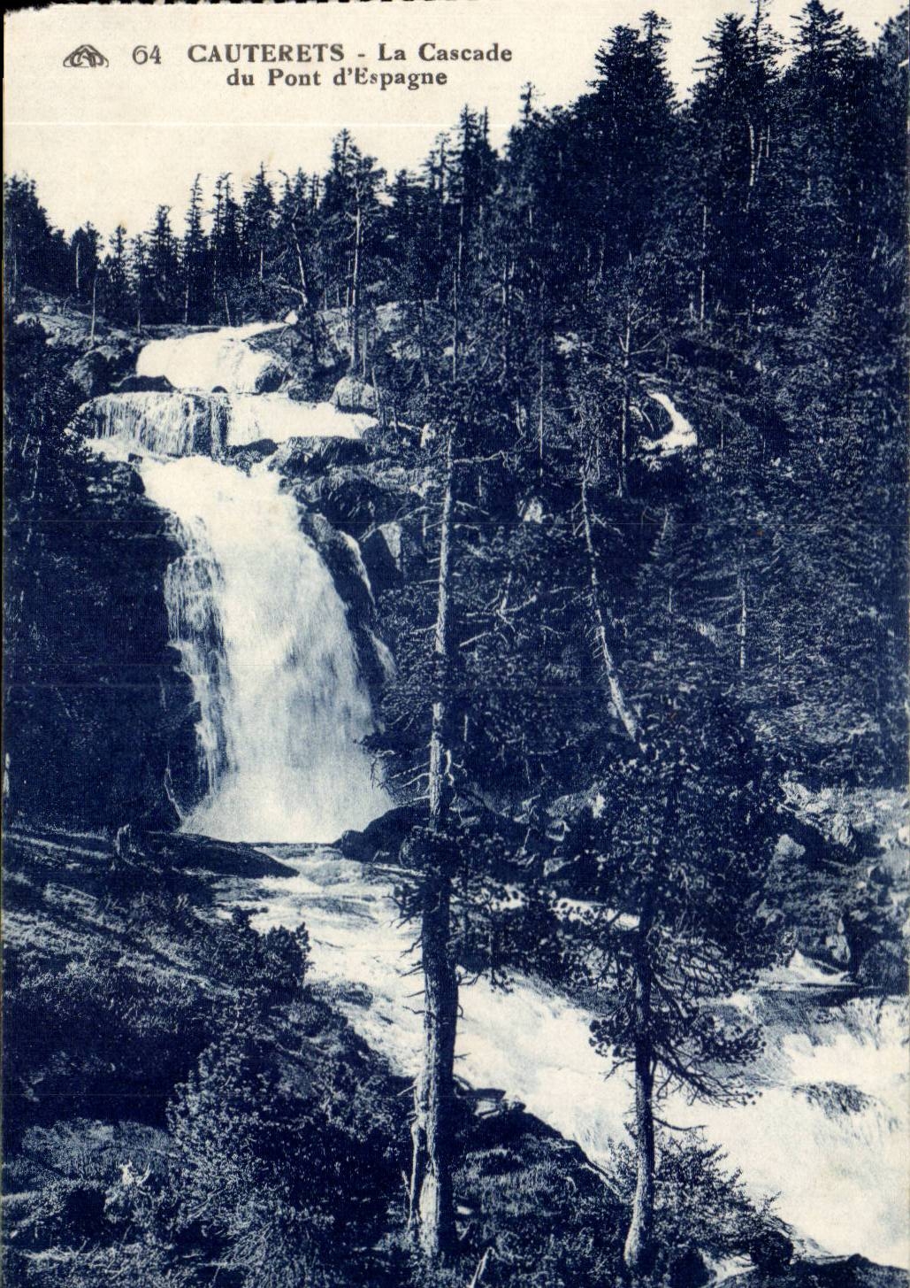 Cauterets CPA die Kaskade der Brucke von Spanien
