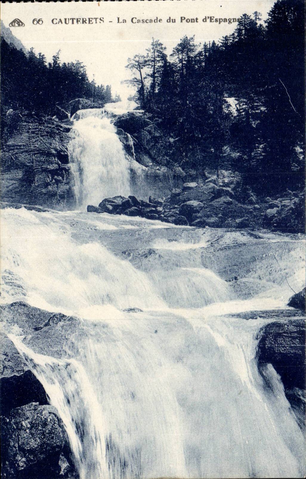 Cauterets CPA die Kaskade der Brucke von Spanien