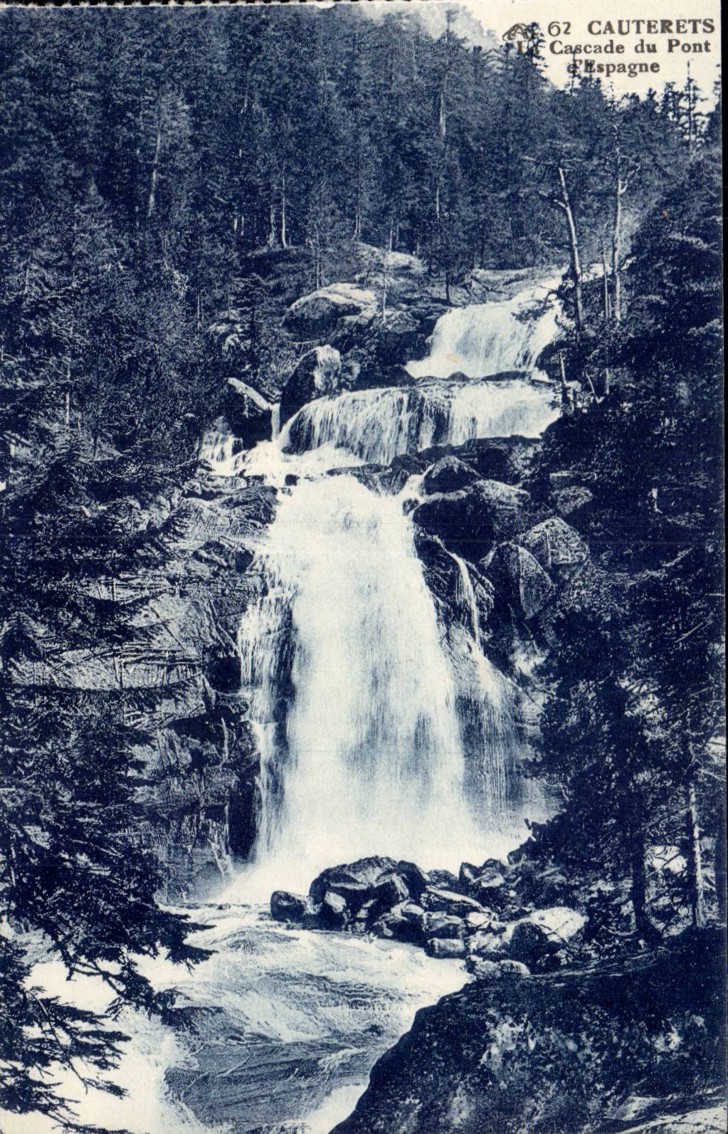 Cauterets CPA die Kaskade der Brucke von Spanien