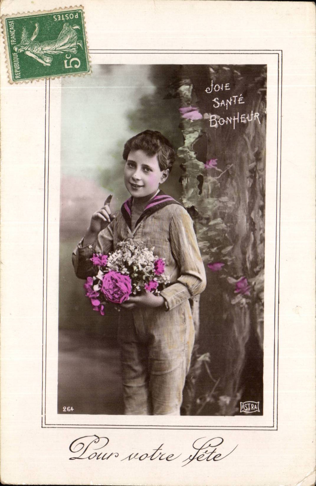 CPA Phantasie-Kind-Freuden-Gesundheitsgluck fur Ihr Festival